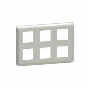 Рамка Mosaic 2х3х2 модуля - алюминий (079332L)