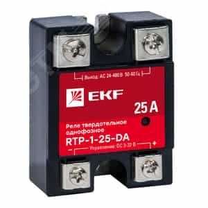 Купить Реле твердотельное однофазное RTP-25-DA EKF PROxima (rtp-1-25-da) Реле твердотельное однофазное RTP-25-DA EKF PROxima (rtp-1-25-da)
