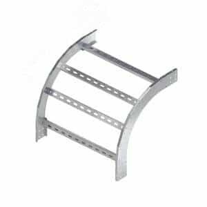 Угол лестничный вертикальный внешний 90 градусов 80х400, R600, цинк-ламельный (ULOD684ZL)