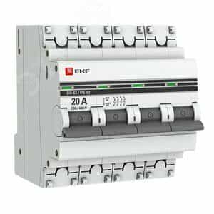 Выключатель нагрузки 4P 20А ВН-63 EKF PROxima (SL63-4-20-pro)