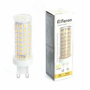Лампа светодиодная LED 15вт 230в G9 теплый капсульная (LB-437)