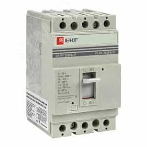 Выключатель автоматический ВА-99 125/20А 3P 25кА EKF PROxima (mccb99-125-20)