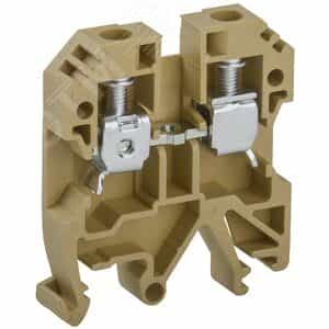 Клемма винтовая КВИ-6мм2 желтая IEK (YZN30-006-K05)