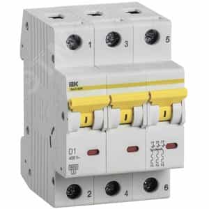 Купить Выключатель автоматический ВА47-60M 3Р 1А 6кА D IEK (MVA31-3-001-D) Выключатель автоматический ВА47-60M 3Р 1А 6кА D IEK (MVA31-3-001-D)