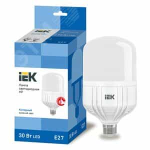 Лампа светодиодная LED 30вт Е27 дневной (LLE-HP-30-230-65-E27)