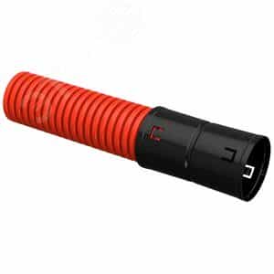 Труба гофрированная двустенная ПНД/ПВД d=75 красная (50м) (CTG12-075-K04-050-R)