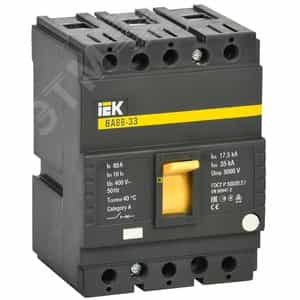 Купить Выключатель автоматический трехполюсный ВА88-33 80А 35кА РЭ800А (SVA20-3-0080) Выключатель автоматический трехполюсный ВА88-33 80А 35кА РЭ800А (SVA20-3-0080)