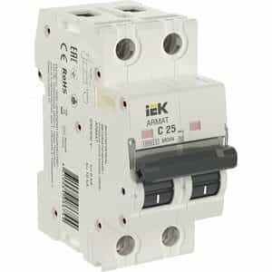 ARMAT Выключатель автоматический двухполюсный C 25А M06N (AR-M06N-2-C025)