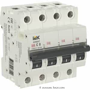 ARMAT Выключатель автоматический четырехполюсный C 8А M10N (AR-M10N-4-C008)