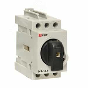 Рубильник модульный MS-16A 3P DIN-рейка PROxima (ms-16d)