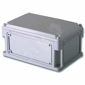 Корпус IP67 600х300х146 Hкрышки=21 с выбивным фланцем непрозрачная крышка (563210)