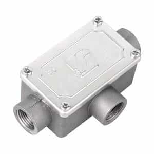 Коробка ответвительная алюминиевая 3 ввода М25х1.5 IP55 118х67х42мм (6330-25)