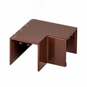 Поворот 90 градусов (25х25) (4 шт) Plast под темное дерево (abd-25-25x4)