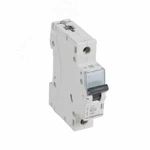 Выключатель автоматический однополюсный 20А B TX3 6кА/10кА (403861)