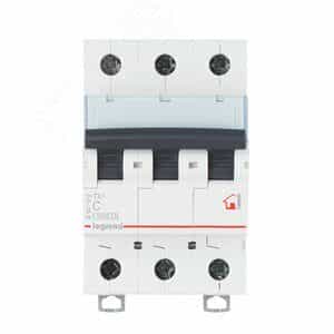 Выключатель автоматический трехполюсный 50А B TX3 6kA (404005)