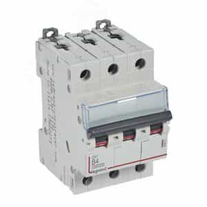 Выключатель автоматический трехполюсный 4А B DX3 10kА/16kА (408987)