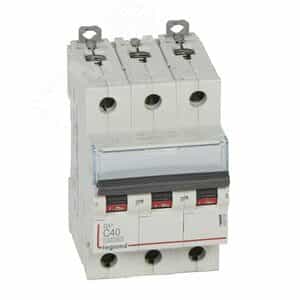 Выключатель автоматический трехполюсный 40А C DX3 10kА/16kА (409258)