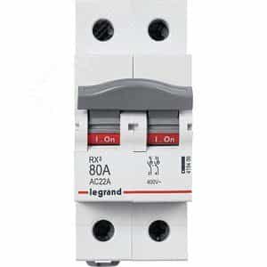 Выключатели-разъединители RX3 - 2П - 80 А - 2 модуля (419409)