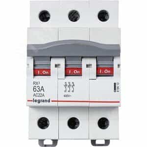 Выключатели-разъединители RX3 - 3П - 63 А - 3 модуля (419413)