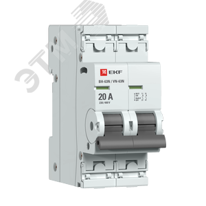Выключатель нагрузки 2P 20А ВН-63N EKF PROxima S63220