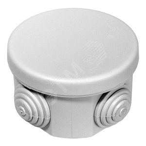 Коробка распаячная 40-0100 для о/п безгалогенная (HF) 65х40 (200шт/кор) Промрукав (аналог 67010) 40-0100