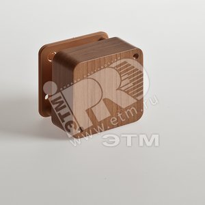 Коробка распаячная 79х79х32, для открытой проводки, бук на светлой основе 65004-38м