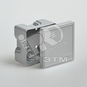 Коробка распаячная 70х70х40,для открытой проводки,серый 65006
