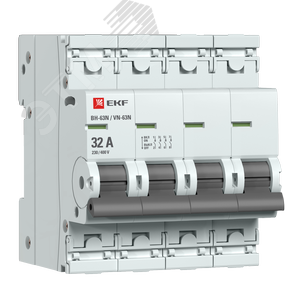 Выключатель нагрузки 4P 32А ВН-63N EKF PROxima S63432
