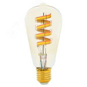 Умная филаментная RGB лампа E27 ST64 slwf-e27-st64-fil-rgbw