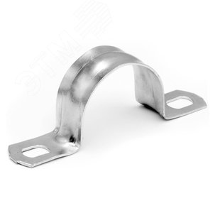 Держатель оцинкованный двусторонний, д.22мм, с    крепежными отверстиями 6,5 х 5  мм H22DH6.5X5