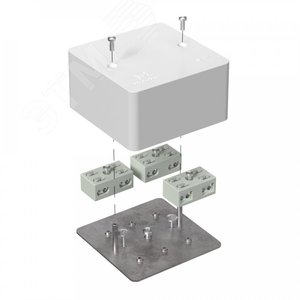 Коробка огнестойкая разветвительная для           кабель-канала 40-0460-FR6.0-4-6-Р Е15-Е60 85х85х45 40-0460-FR6.0-4-6-Р