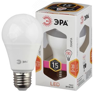 Лампа светодиодная STD LED A60-15W-827-E27 E27 / Е27 15Вт груша теплый белый свет. Б0050281