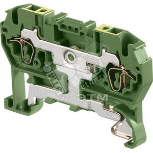 Клемма пружинная 1.5мм.кв. D1.5/4.P.2L земля ENT1SNA290379R2200