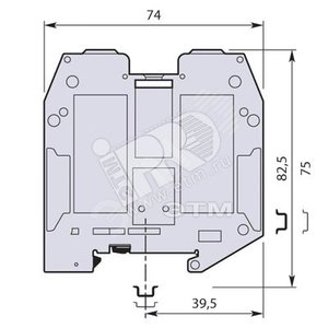 Клемма винтовая 70мм.кв. серая ZS70 1SNK522010R0000