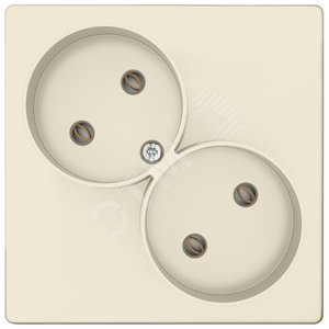 Розетка 2х2К без защитных шторок, слоновая кость 2450457-031