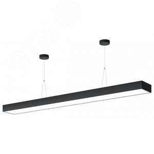Светильник LED Geometria Block SPO-114-B-40K-036 36Вт 4000К 2800Лм IP40 1200*130*50 черный подвесной драйвер внутри Б0058861