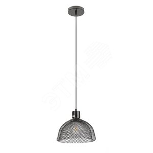 Подвес PL6 BK металл, E27, max 60W, d250 мм, черный (10/80) Б0037453