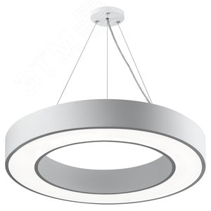 Светильник LED Geometria Ring SPO-133-W-40K-045 45Вт 4000K 3200Лм IP40 600*80 белый подвесной драйвер внутри Б0058904