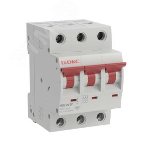 Выключатель автоматический трёхполюсный 16А C 6кА MD63N-3PC16