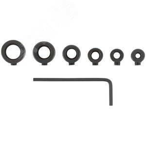 Стопперы для сверел набор 6 шт (3, 4, 5, 6, 8, 10 мм) 36426