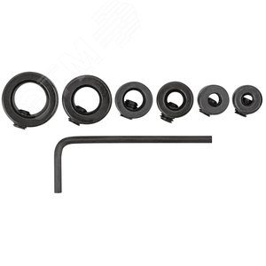 Стопперы для сверел набор 6 шт (3, 4, 5, 6, 8, 10 мм) 36433