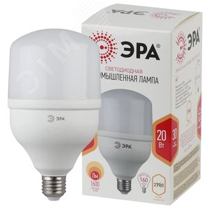 Лампа светодиодная LED POWER T80-20W-2700-E27 (диод колок 20Вт тепл E27) (40/600) (40/1280) Б0049587