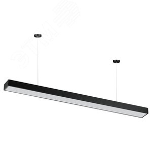 Светильник LED Geometria ЭРА Block SPO-116-B-40K-024 24Вт 4000K 1750Лм IP40 1200х70х50 черный подвесной драйвер внутри Б0058865