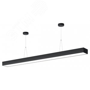 Светильник LED Geometria Block SPO-115-B-40K-036 36Вт 4000K 3100Лм IP40 1200*100*50 черный подвесной драйвер внутри Б0058863