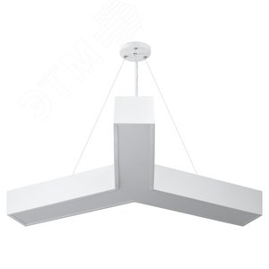 Светильник LED Geometria Igrek SPO-143-W-40K-056 56Вт 4000K 3700Лм IP40 900*80 белый подвесной драйвер внутри Б0058888