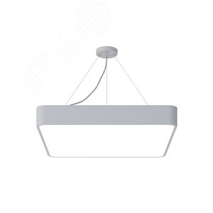 Светильник светодиодный Geometria Quadro SPO-163-W-40K-050 50Вт 4000К 3700Лм IP40 600*600*80 белый подвесной Б0050586