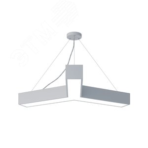 Светильник светодиодный Geometria Igrek SPO-142-W-40K-044 44Вт 4000К 3000Лм IP40 800*800*80 белый подвесной Б0050568