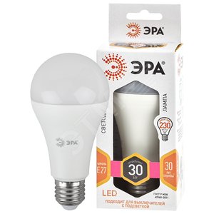LED лампа A65-30W-827-E27 (диод, груша, 30Вт, тепл, E27) (10/100/1200) Б0048015