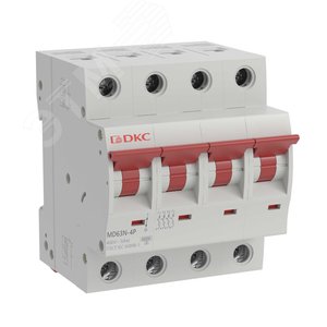 Выключатель автоматический четырёхполюсный 50А C 6кА MD63N-4PC50