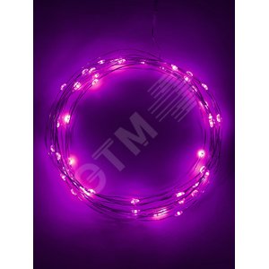 Гирлянда LED Нить 5 м сиреневый свет, АА ENIN -5NP Б0047961